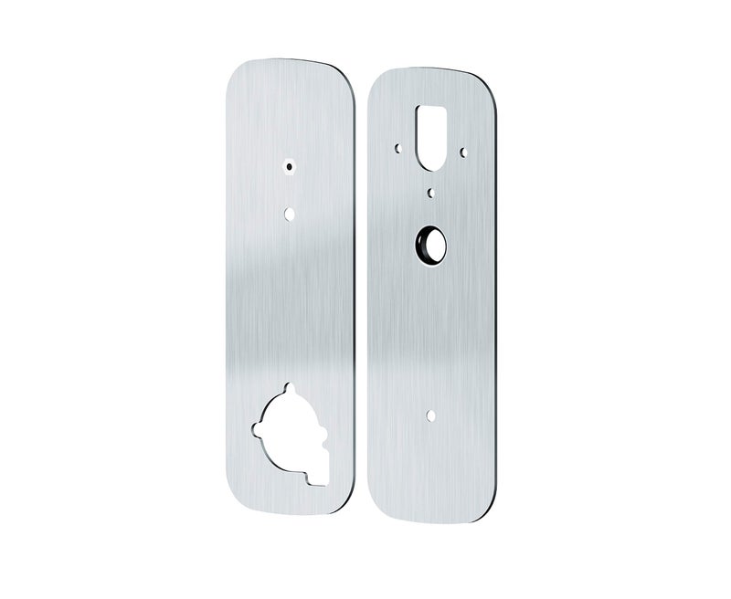 Lockly Smart Door Lock Cover Plate, Accessory for Lockly Smart Locks, Rust-Proof Stainless Steel for Hole Filler Plate - Satin Nickel (PGA006SN) - Image 2